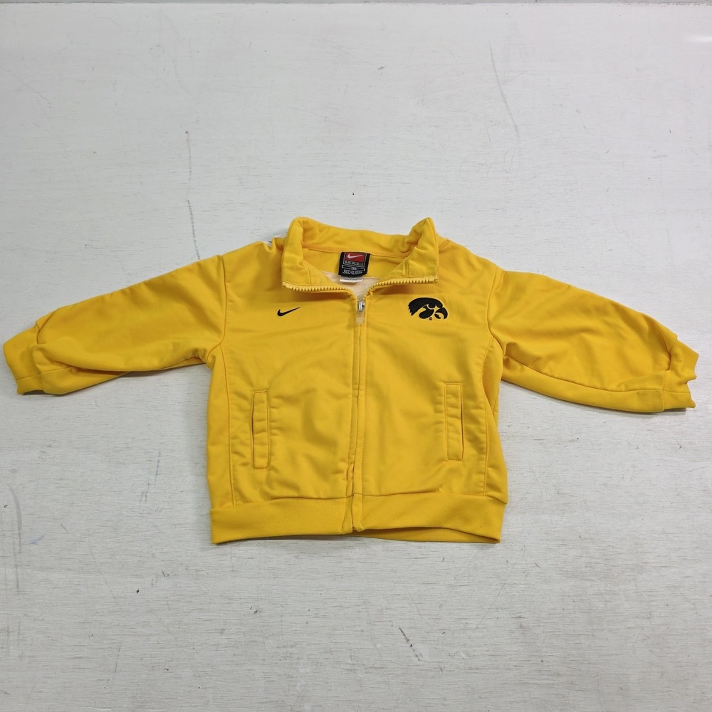 Nike On Field Iowa Hawkeys‎ Track Jacket Yellow Black Football Kids Toddlers 24M